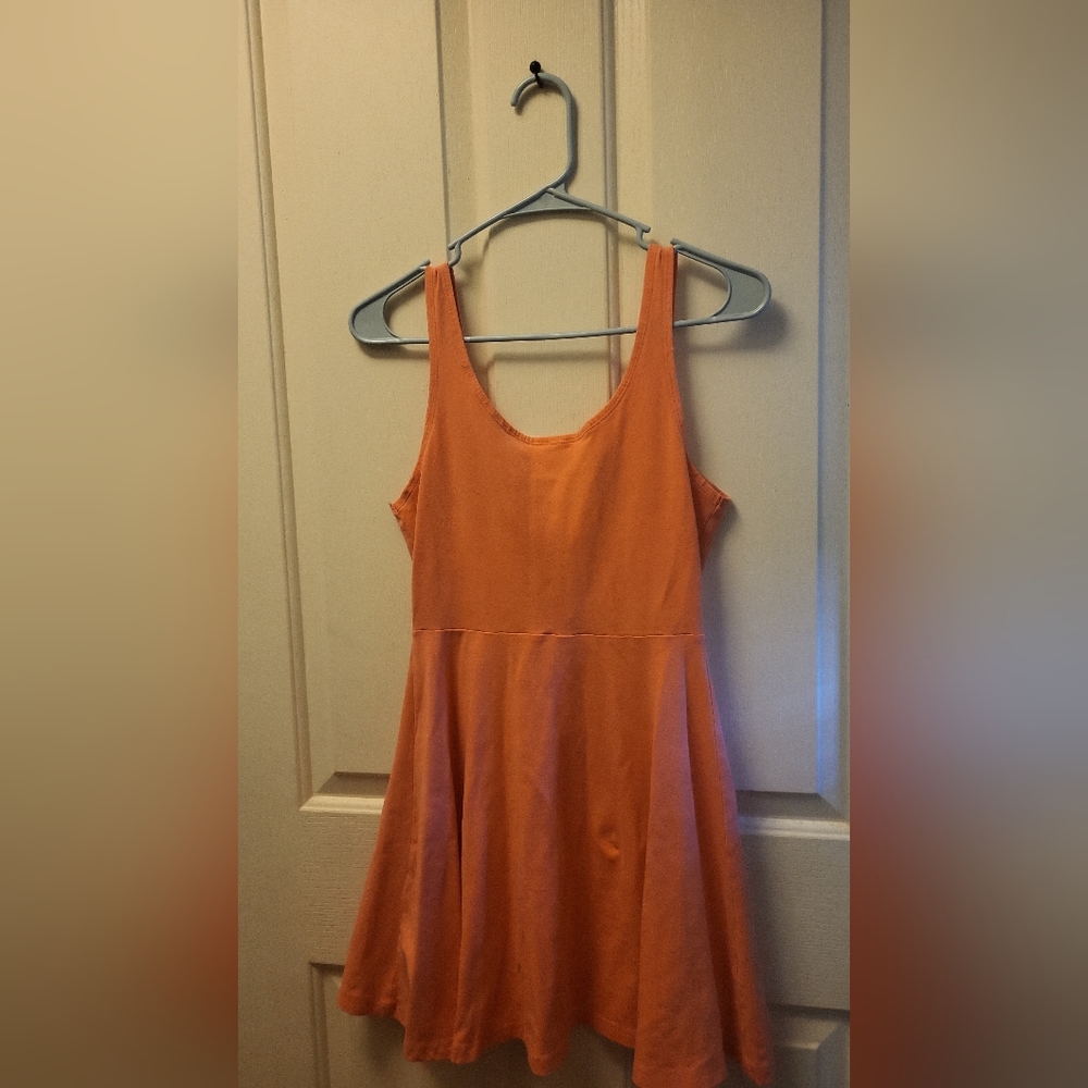 Orange Skater Dress